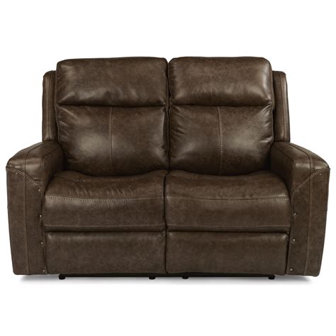 Flexsteel Latitudes Gunner Power Reclining Love Seat With Power