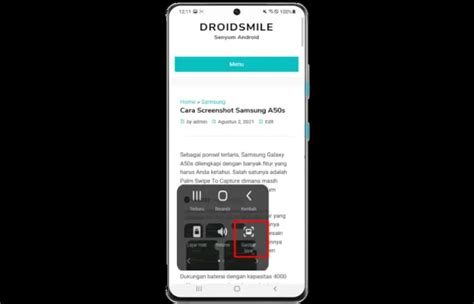 Cara Screenshot Samsung A Dan A S Tanpa Tombol Setelah Di Update