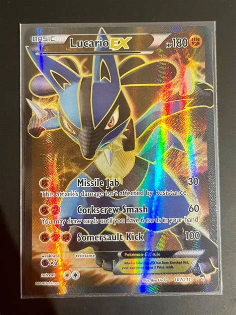 Lucario EX Full Art Holo Furious Fists NM Kaufen Auf Ricardo