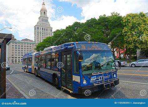 CT Transit Bus in Hartford, Connecticut, USA Editorial Stock Image ...