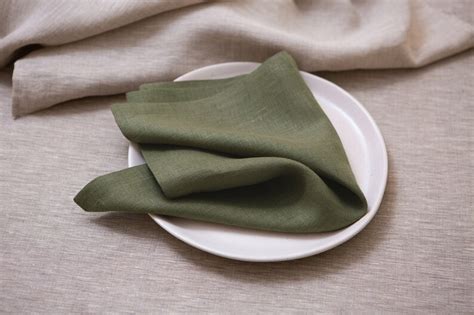 Linen Napkins Bulk Cloth Dinner Napkins Reusable Napkins Etsy Canada