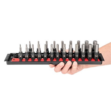 Tekton 22 Piece 38 In Drive Set Hex Bit Driver Socket Set Sib91201 At