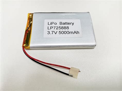 Lipo Battery Lp725888 37v 5000mah Lipobattery