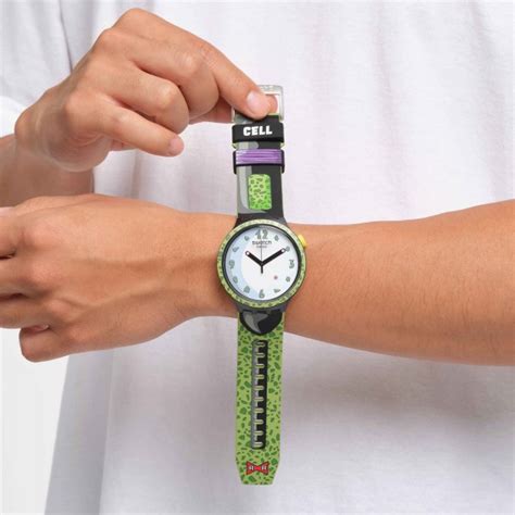 Montre Homme Swatch Dragon Ball Z Cell X Swatch Sb Z