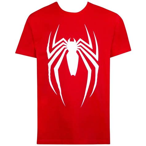 Spider Man Video Game Logo Red Mens T Shirt Red T Shirts Tank Tops