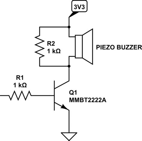 Piezo Buzzer Schematic