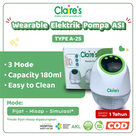 Jual Pompa ASI Electric Handsfree Electric Breast Pump A25 Claire S