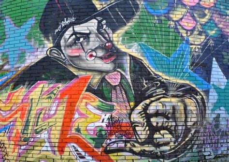 Gangster Clown Graffiti Editorial Image - Image: 18773385