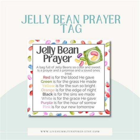Jelly Bean Prayer Tag Download and Printable Teach the Easter