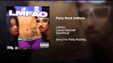 Lyrics Lmfao Party Rock Anthem Feat Lauren Bennett Goonrock