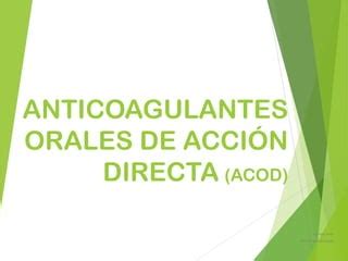 Anticoagulantes Orales PPT