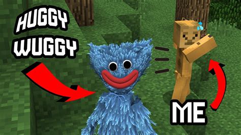 I Found Huggy Wuggy In My Minecraft Base Youtube