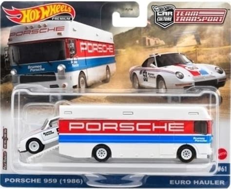 駿河屋 積載車両ポルシェ トランスポーター ユーロハウラー Hot Wheels チーム