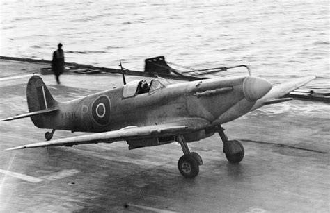 Asisbiz Fleet Air Arm Seafire Prototype LIIc MA970 Prior To Take Off