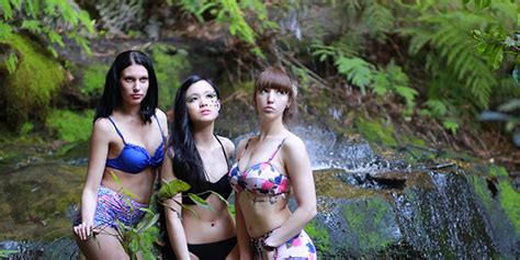 Model Photo Shoot under a Freezing Cold Waterfall!