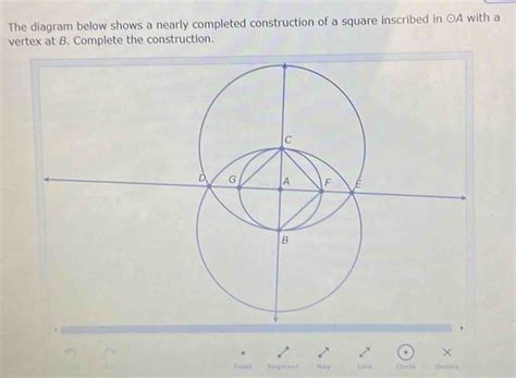 The Diagram Below Shows A Nearly Completed Construction Of A Square