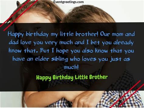 38 Sweet Happy Birthday Little Brother Wishes And Quotes