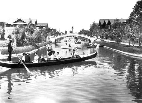 The original canals of Venice Beach, California, circa early 1900s