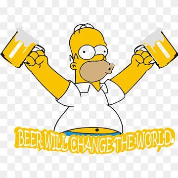 A Ilustra O Dos Simpsons Homer Homer Simpson Cerveja Bart Simpson