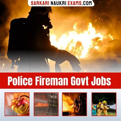 Police Fireman Govt Job Recruitment Police Fireman Vacancy 2024