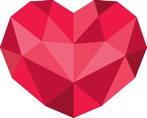 Red Diamond Heart