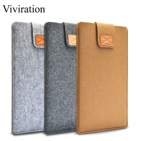 Wool Felt Slim Notebook Laptop Case 11 13 15 Inch Ultrabook Tablet Hasp