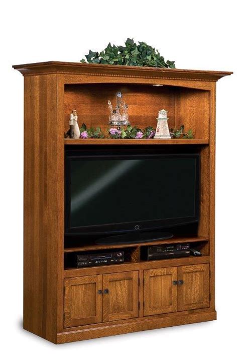 Oak Mission Entertainment Center From Dutchcrafters Amish Furniture