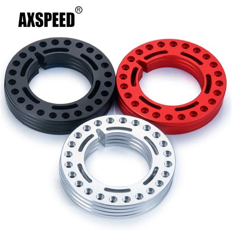 AXSPEED 4Pcs CNC Metal 52 5mm 1 9inch Beadlock Wheel Rims Outer Rings