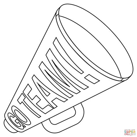 Megaphone Coloring Page Free Printable Coloring Page Coloring Home