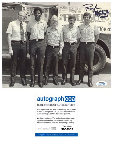 Randolph Mantooth Emergency Signed Autograph 8x10 Photo ACOA | Outlaw Hobbies Authentic Autographs