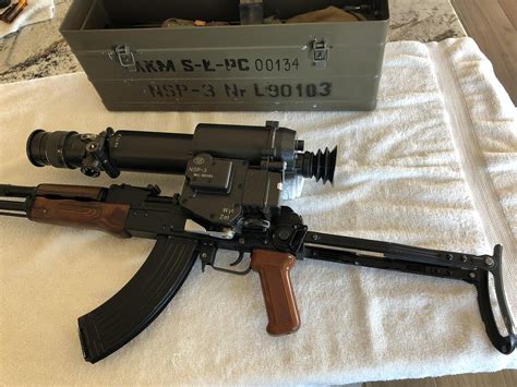 Polish Akmsl One Of Only Three With Matching Night Vision Scope In The