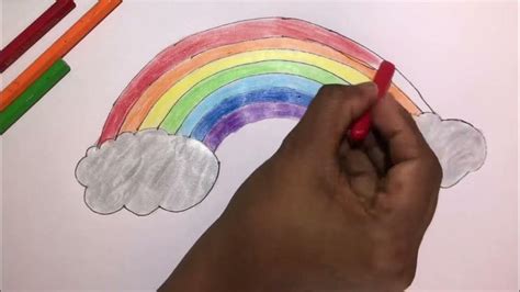 Easy rainbow 🌈 drawing for kids - YouTube | Rainbow drawing, Drawing ...