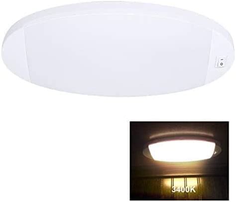 Facon LED 12V Bright Pancake Light Interior Ceiling Dome Light 7W 500