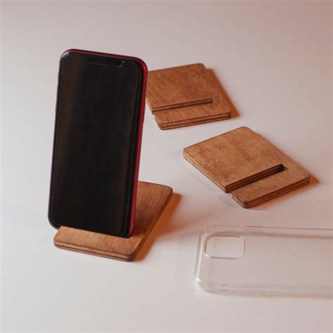 Plywood Phone Stand For Iphone Or Smartphones Perfect For Zoom