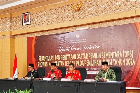 Kpu Tetapkan Dps Pemilu Di Kalteng 1 946 172 Pemilih Antara News