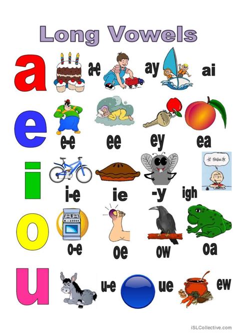 Long Vowels English Esl Worksheets Pdf And Doc