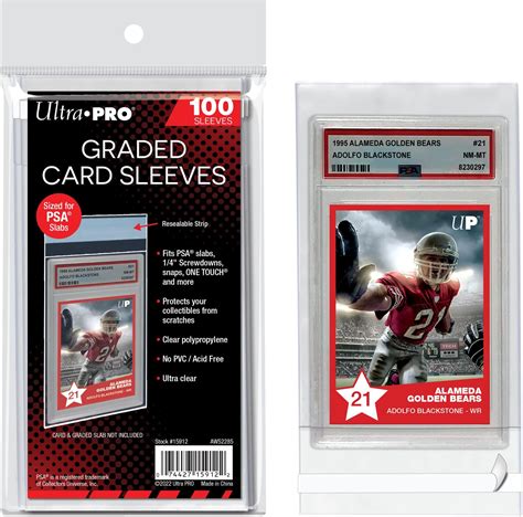 Ultra PRO PSA Graded Card Slab Resealable Sleeves 100 Ct