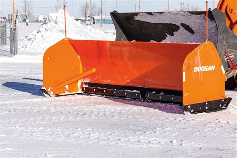 Doosan Snow-Pusher Attachments | Construction Equipment