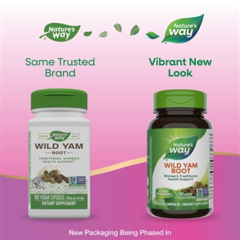 Nature S Way Wild Yam Root Vegan Capsules 100 Ct Kroger