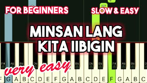 ARIEL RIVERA - MINSAN LANG KITA IIBIGIN | SLOW & EASY PIANO TUTORIAL Chords - Chordify