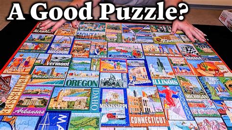 White Mountain Puzzles America 1000 Piece Jigsaw Puzzle Youtube