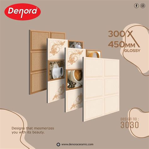 Ceramic Digital Glossy Wall Tiles Size 1x1 5 Feet 300x450 Mm At Rs