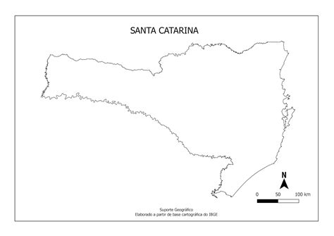 Desenhos De Mapa De Santa Catarina Para Colorir Pintar E Imprimir