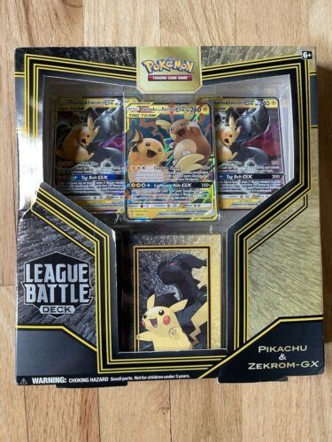 Pokemon Tcg League Battle Deck Pikachu And Zekrom Gx New Factory Sealed