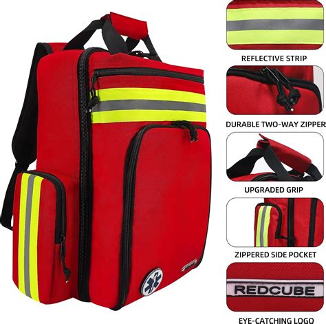 REDCUBE Mochila de primeros auxilios mochila médica de emergencia