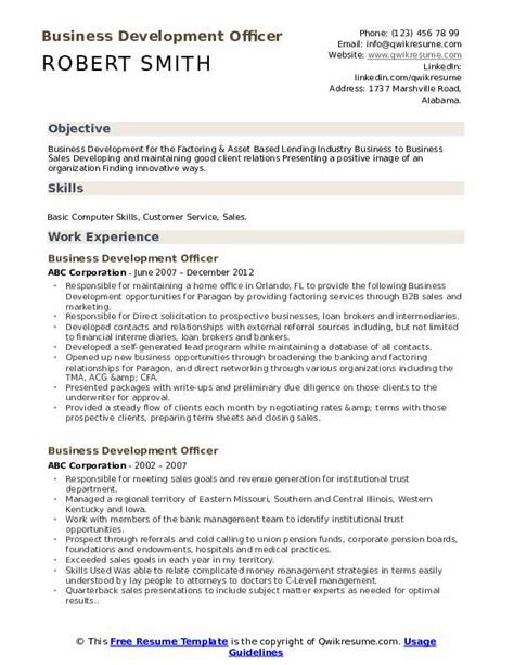 10 Business Development Officer Resume Samples And Templates For 2025