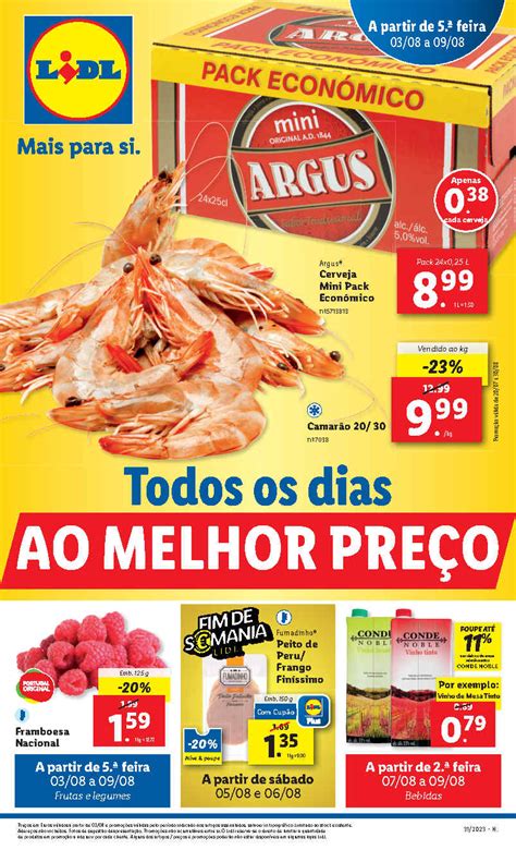 Antevisão Folheto LIDL Promoções 3 agosto a 9 agosto O Caça Promoções