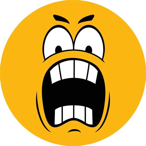 Angry Emoji Illustration 13787808 Vector Art At Vecteezy