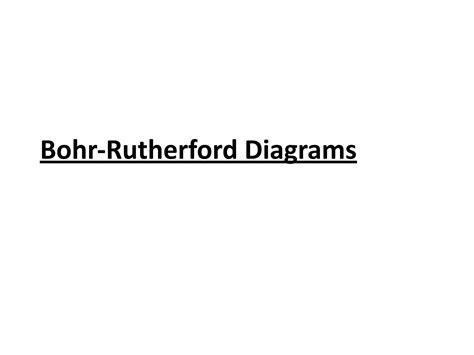 SOLUTION: Chemistry - 04 bohr rutherford diagrams - Studypool