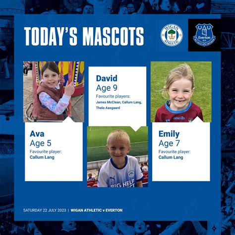 Wigan Athletic On Twitter Say Hello To All Of Our Mascots For Today